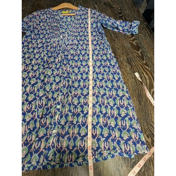 Roberta Roller Rabbit Tunic XS Blue Multi Cotton Beach - Picture 7 of 7